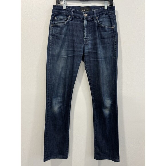 7 For All Man Kind Luxe Performance Slimmy Slim Denim Jeans Mens Size 30 - Picture 2 of 7